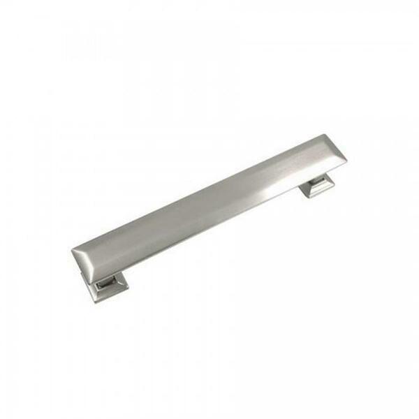 Strategic Brands 5 in. Satin Nickel Poise Cabinet Pull with Back Plate 83728